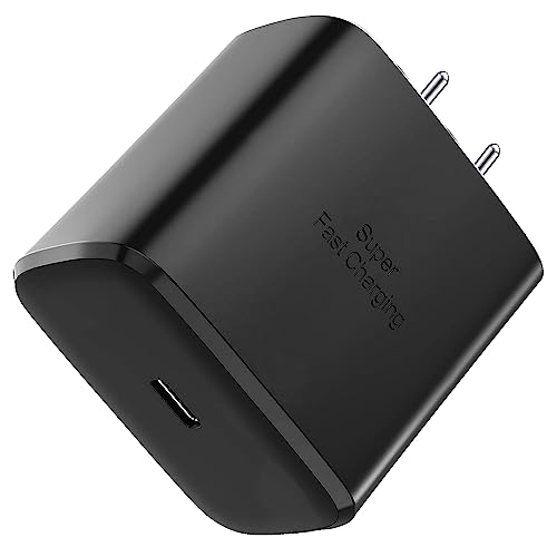 Image of Samsung 45W USB Type C Charger Adaptor Compatible with Galaxy S24 Ultra /S24 Plus /S24|S23 Plus /S23 Ultra /S23 /S23 Fe|S22 Ultra /S21|Tab S9 Plus /S9 /S8|Z Fold 5 /4 /3|Z Flip 5 /4 /3|A55 /M55,Black
