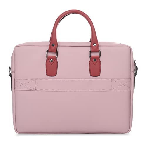 Image of Vaku Luxos MILAN 14 Inch Laptop Bag Leather Collection Messenger Organizer Shoulder Sling Office Bag for Men & Women With Adjustable Strap for Laptop and MacBook up to 14 inch