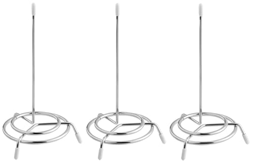 OCS Parts 3-Pack Restaurant Check Spindles | Chrome | 6.5-Inch Receipt Holders for Diners, Restaurants, Delis and Bars