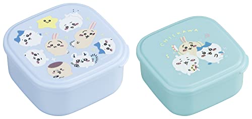 OSK 弁当箱 ちいかわ シール容器 2Pセット 日本製 抗菌 SSP-22 ブルー