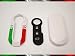 Coque de clé + boutons en caoutchouc compatible avec Fiat 500 Grande Punto Evo Bravo Panda 500L Lancia Y Ypsilon Musa Delta coque télécommande tricolore Italie + Vidéo Tutorial Montage