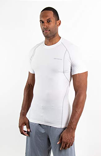 Image of DEVOPS 3 Pack Men's Athletic Short Sleeve Compression Shirts
