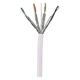  Câble U/FTP Cat.6A CU LSFH Euroclase Cca Blanc Intérieur (500 m) Câble de données DK6000A Bobine Bois 500 mètres