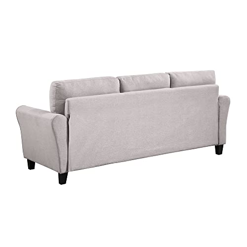 Tfjs Simple Elegant Living Room Sofa Set Linen Upholstered Couch Furniture For Home Or Office (1+3 Seat) Comfortable (Color : Light Grey+1+3) #TOP7