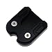 Produktbild OPSREY Motorrad Refit Fuß Unterstützung Enlarger Verlängerung Pad Für Guzzi 1200 Stelvio 8V NTX 2011-2014 Kickstand Platte Seite Stehen (Farbe : Schwarz)
