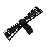 xcbdf offensichtlich 1/5 1/8 Schwalbenschwanz Jig Guide Marker Aluminiumlegierung Scraberholzgelenke Template Gauge Holzbearbeitungswerkzeug für Hartholz Nadelholz flexibel (Color : Black)