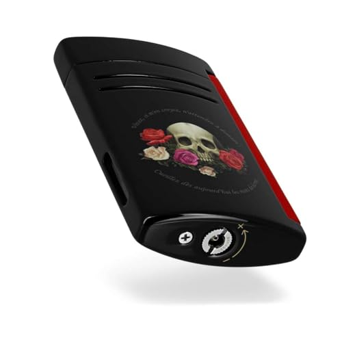 Encendedor S.T. Dupont Maxijet Memento Mori Jet Negro miniatura 3