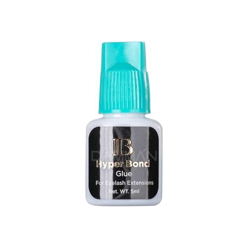 Original 5ml 0.5s IB Hyper Bond Glue Ultra Strong Cyan Cover False Eyelash Adhesive 7 Weeks Long Lasting 1 Bottle IB Glue for Professional Eyelash Extension