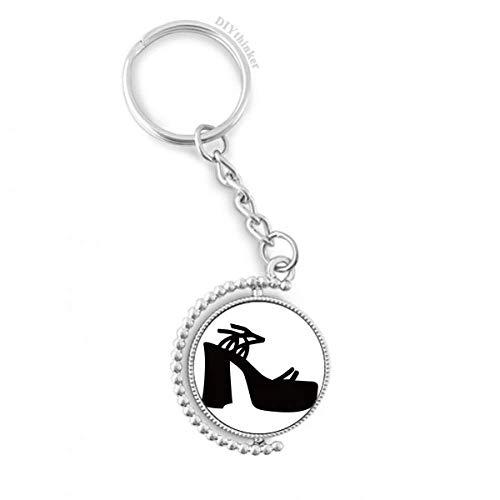 Hauts talons silhouette porte-clés rotatif, une attention délicate pour vos proches