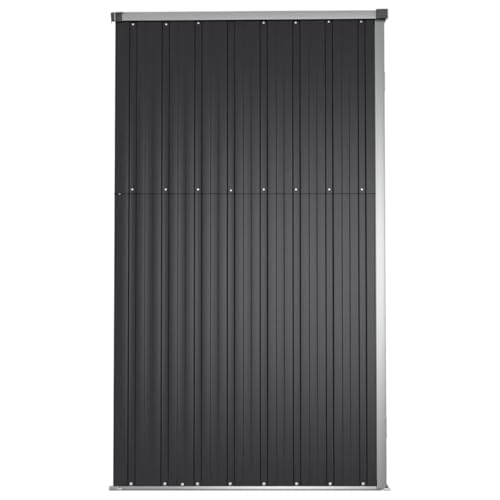Miniatura 7 de Vidaxl Cobertizo Herramienta Accesorio Patio Organizador Espacio Almacenamiento Caseta Con Puerta Para Casa Acero Galvanizado Antracita