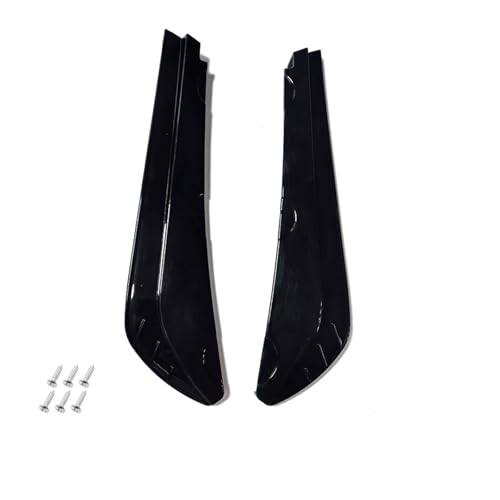 Difusor de parachoques trasero universal y winglets laterales negros 4