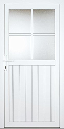 Preisvergleich Produktbild individuelle Nebeneingangstür (nach Maß, genutet, NEU, PVC, weiß, alles inklusive)