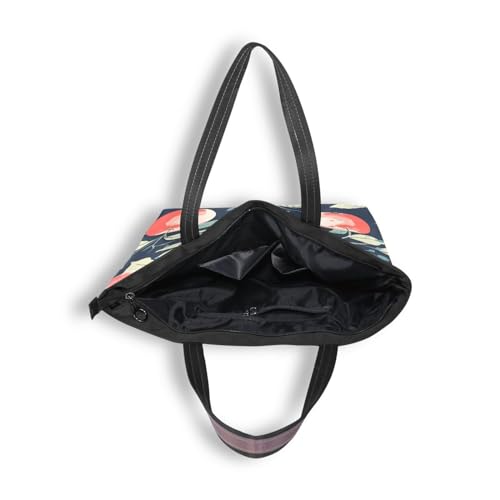Image of Women Tote Bag, Large Shoulder Hobo Bags Casual Handbags Big Capacity Shopping Work Bag for Vacation, 5