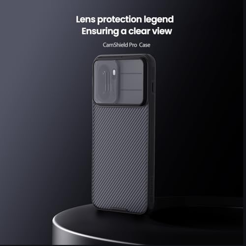 Image of PRITO Classic Series for OnePlus 15R (1+15R) Back Case with Camera Cover, [Camera Protector] [Scratch-Resistant] [360 Full Protection] Shockproof Slim Phone Case - PC+TPU (Transparent Black, 1+15 R)