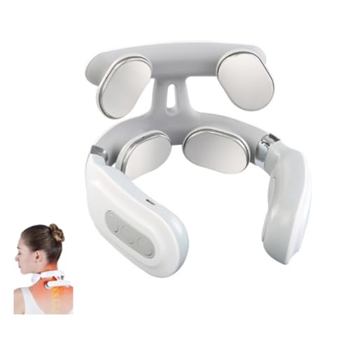 HuayoRong Restify Pro Neck Device Cordless Neuromodulation for Cervical Pain Relief for Home Office & Travel (White*1)