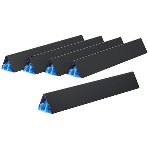 7636 Flavorizer Bars, 15.3" Replacement with Front-Mounted Control Panel, for Weber Spirit (3 Burners) E/S-310, E/S-320, E/S-330 (2013-2017) & GS4 II 300 Series, Porcelain Steel, 5 Packs