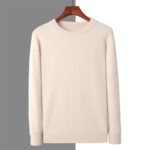 Men's Crew Neck Pullover Sweater Large Size Loose Fit Warm Comfortable for Winter Knit Tops3