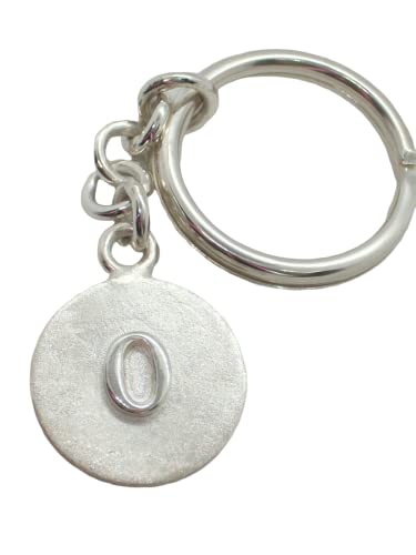 Porte-clés en argent 925 lettre alphabet courrier initiales pour homme et femme Brisa