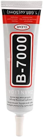 Adhesive Glue,50ml B-7000 Practical Super Strong Adhesive Glue with Needle for Mobile Phone DIY Shell Rhinestones