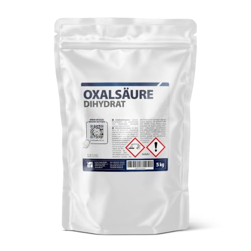 Oxalsäure Pulver 5 kg (>99,6%), Holzentgrauer & Rostentferner