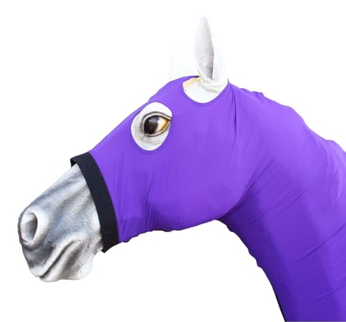 Image of M Horse Comfort Stretch Neck Hood Purple 521MW04PR
