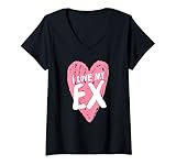 donna i love my ex moglie marito fidanzato fidanzato divertente maglietta con collo a v