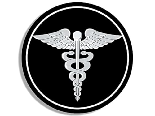 Round Navy Rating HC Hospital Corpsman Sticker (Naval (3 inch) USN Licensed by American Vinyl - Used condition - US$7.07