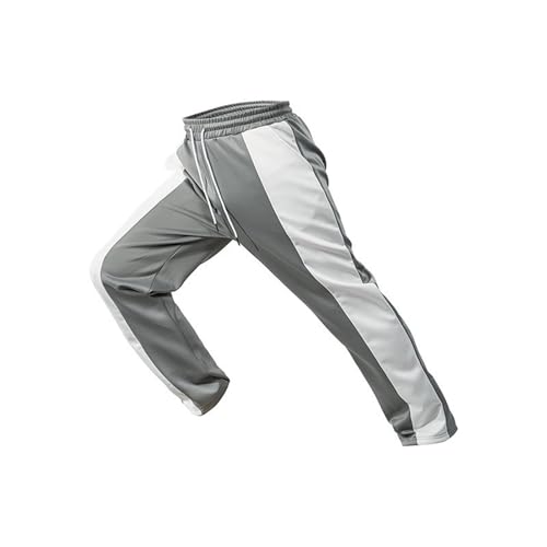 WENKOMG1 Patchwork Sweatpants for Men Elastic Waist Drawstring Loose Fit Joggers Lightweight Casual Active Running Pants3