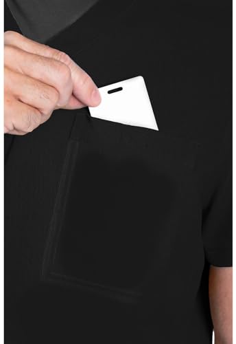 Image of Med Couture Rothwear Touch Scrub Top for Men V-Neck 1 Pocket