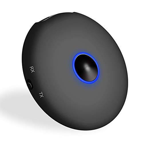 TouchSKY Mini Bluetooth 5.0 Ricevitore Audio Trasmettitore 3,5mm Adattatore Aux Wireless per Auto Pc TV Speaker Cuffia USB Power