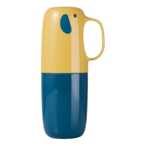 Soporte de Cepillo y Pasta de Dientes: recipientes de Viaje para cepillos | Gran Capacidad y portavasos para Enjuague con el Mango | Contenedor portátil portátil para la casa,