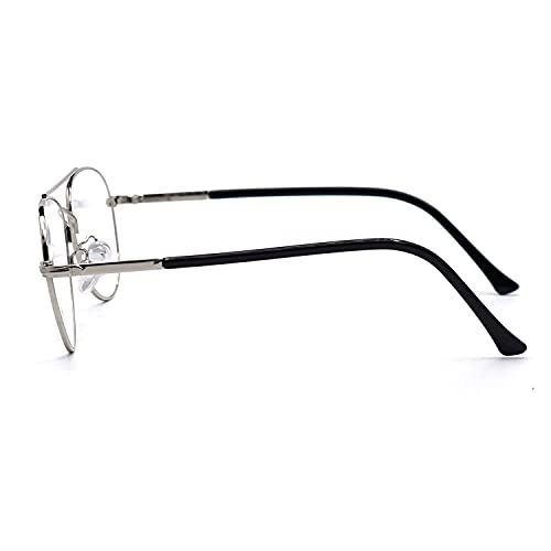 Image of Roshfort Aviator Specs For Men Women light weight Metal Spectacle Frame Eye Strain Protection Computer Glasses Medium