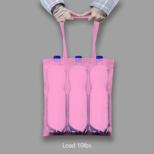 TOPDesign Cotton Tote Bag, Lightweight Reusable Grocery Shopping Cloth Bags