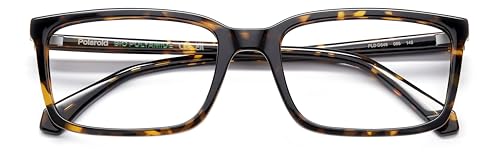 Gafas Polaroid Pld D546 hombre montura rectangular negra ligera para lentes graduadas 4