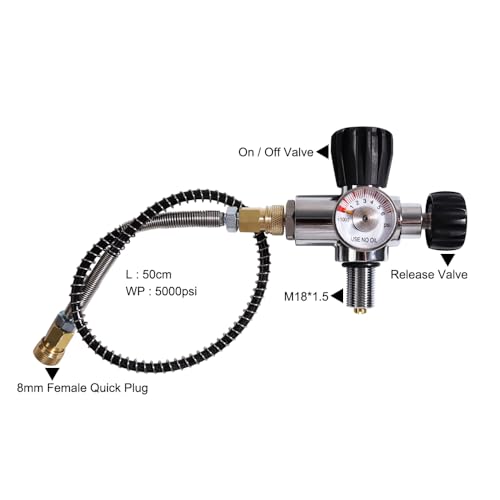 Image of TUXING 30Mpa 4500Psi Carbon Fiber HPA Tank,0.7L 42Cu in 700cc Composite Cylinder Paintball Hunting for PCP Air Rifle Gun Daystateand FX Thread M18 * 1.5 (0.7M)