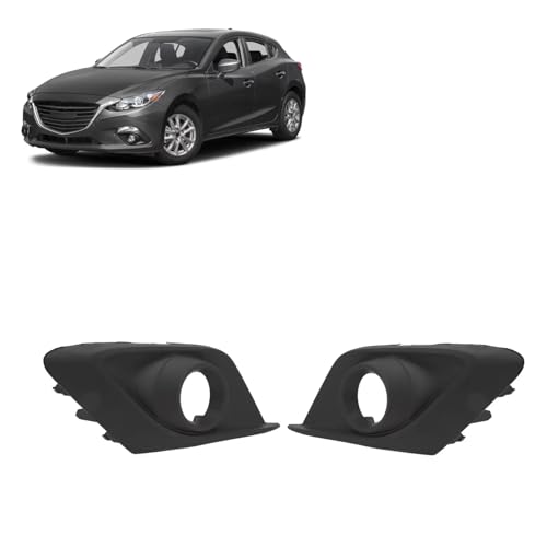 Lámpara antiniebla: par de biseles negros para parachoques de Mazda 3 2