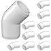FORMUFIT F01245E-WH-10 45 Degree Elbow PVC Fitting, Furniture Grade, 1/2" Size, White (Pack of 10)