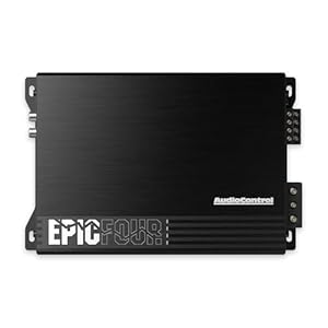 AudioControl EPICFOUR Epic Series 800 Watt Compact 4-Channel Car Audio Amplifier 200×4 @ 2 Ohms, Class D, High Pass Filter, Smart Auto Protection