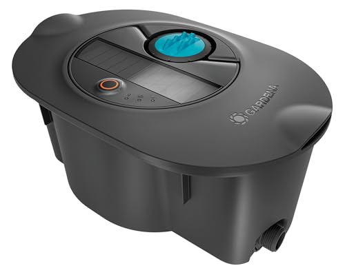 Gardena AquaPrecise, Pipeline Bewässerungssystem für Rasenflächen bis zu 320 m²: solarbetrieben, gleichmäßige Wasserverteilung, für jede Gartenform, Bluetooth, unterirdische Installation (16001-20)