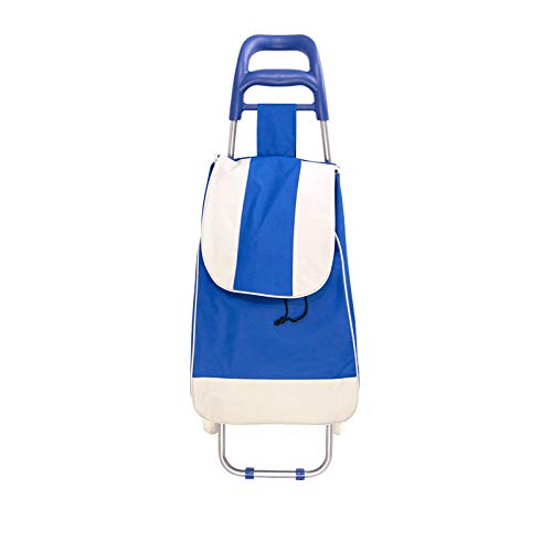 Palucart Aluminium Shopping Trolley with Polyester Bag for Shopping