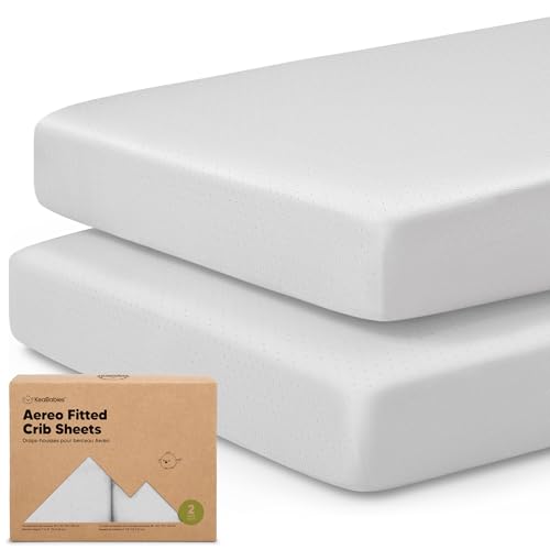 KeaBabies 2-Pack Fitted Crib Sheets for Boys, Girls, Baby -