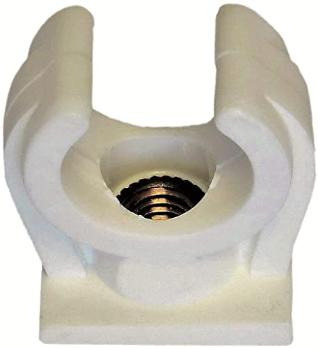 10 x Pipe Clip Pipe Clamp Pipe Clips Easy, White, 16 - 18 mm