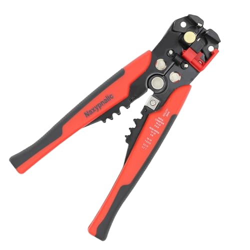 Naxypnalic 3 in 1 Self-Adjusting Wire Stripper Cutter,Automatic Wire Crimping, Wire Strippers for 10-24 AWG,Wire Cutter for Electrical Cable Cutting, Crimping,Stripping.