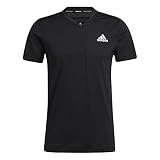adidas AEROREADY Lyte RYDE Short Sleeve Zip Tee Men's, Black, Size S