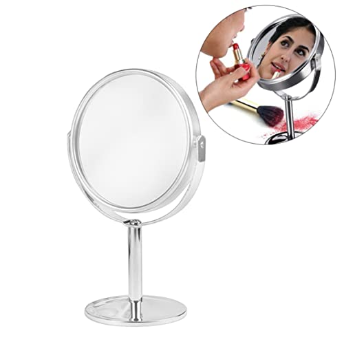 Espejo de maquillaje de mesa doble cara 2x aumento miniatura 3