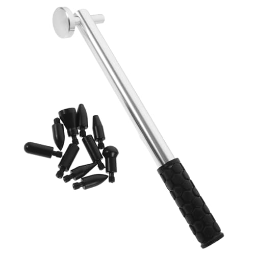 Ciieeo Kit di strumenti per la rimozione delle ammaccature senza vernice con martello in alluminio e teste di precisione Set di riparazione automatica della carrozzeria per il fissaggio delle