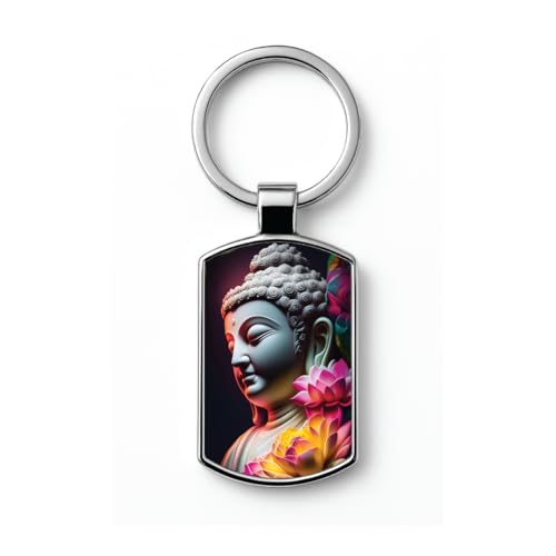 Image of Premium Printed Metal Keychain for Men & Women | High-Definition Artwork Print | Durable Key Ring for Car, Bike, Home & Office Keys | Stylish Decorative Key Holder Gift