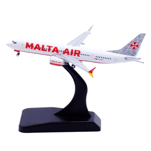 Modelo de avión Air Malta B737-MAX8 réplica en miniatura detallada