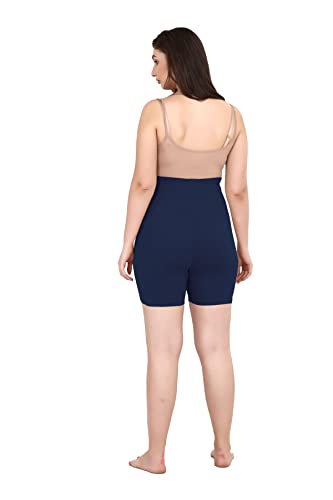 Image of Women's Cotton Maternity Shorts Over The Belly for Pregnant Women for Pre & Post Pregnancy