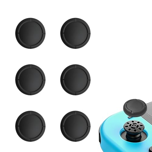 6Pcs Silicone Analog Stick Covers for Nintendo Switch, OLED, Joy-con Controller Thumb Grips, Joystick Replacement Caps